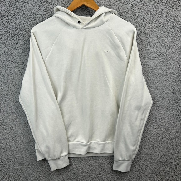 Nike Tops - Nike Women's Dri-Fit Training Pullover Hoodie in White Size Medium